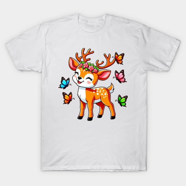 Sweet Deer T-Shirt by NayaRara